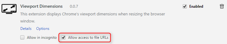 Allowing access to file URLs