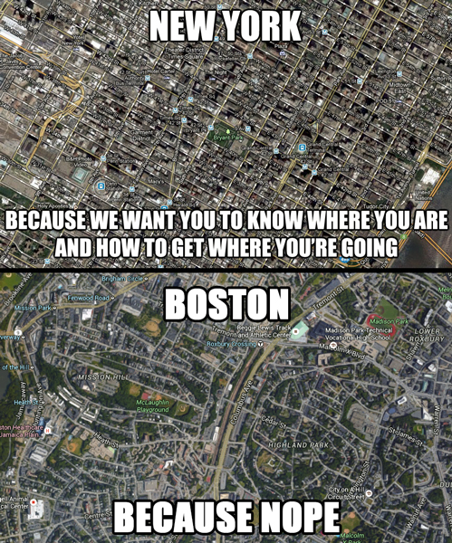 Grids: Boston vs. NYC